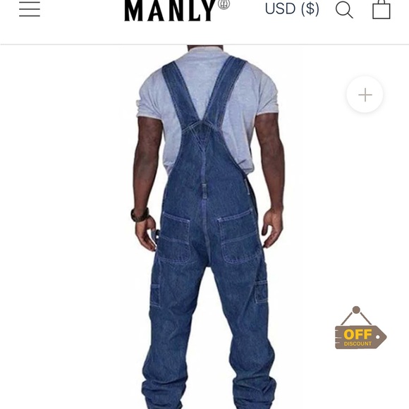 NOTE: ￼ the pair of overalls I have are the light denim. Photo 1 is the item - Picture 2 of 2